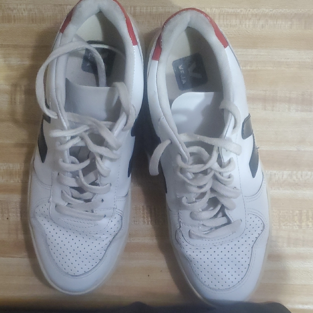 Veja White and Red Women's Sneakers